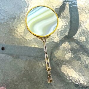 Vintage StyleBuilt 24 KT Gold Plated Hand Held Mirror